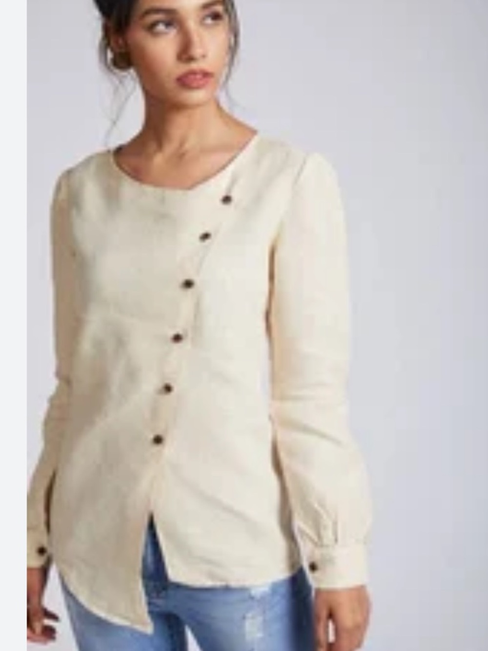 Jones New York Yellow Tops linen